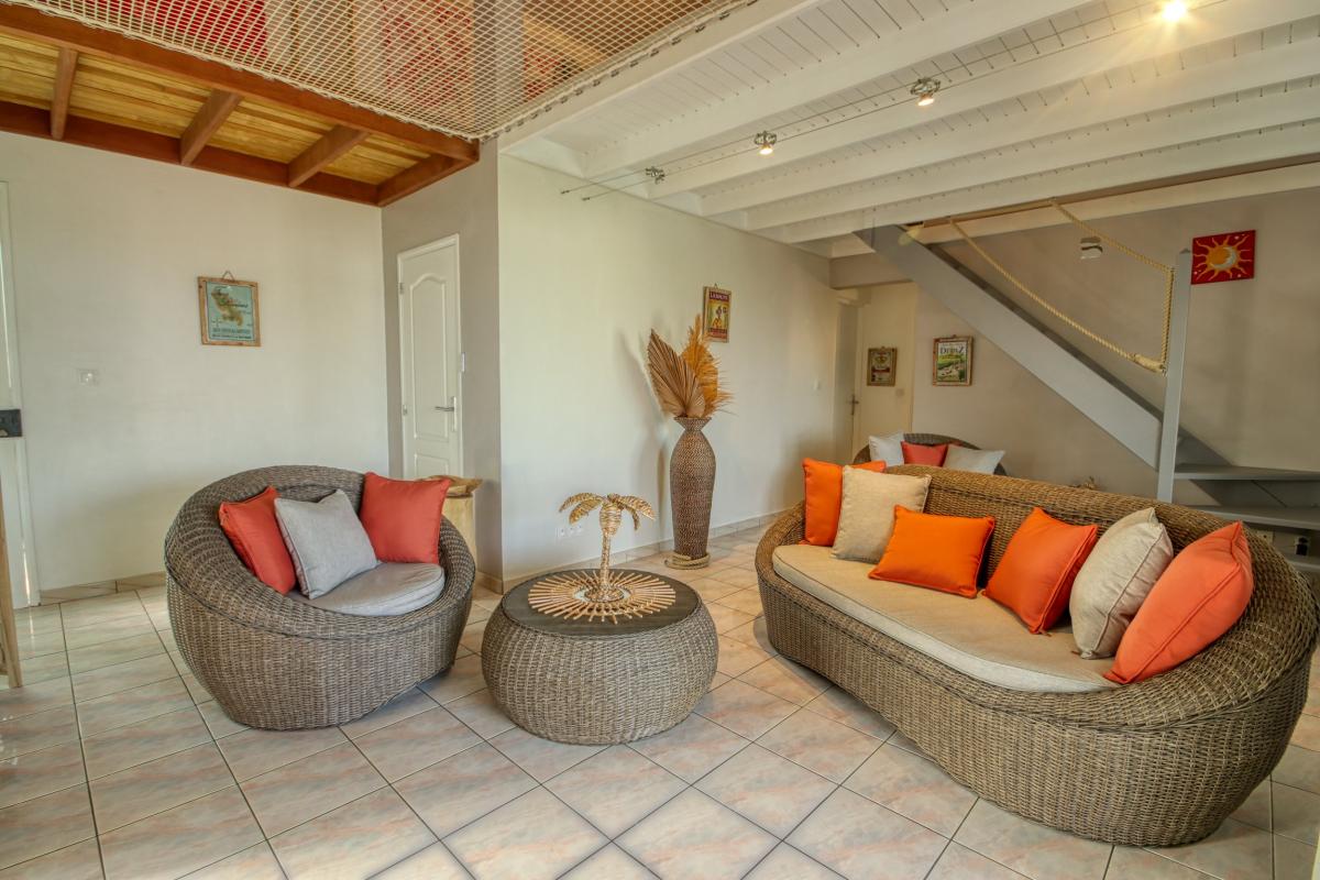 Location villa 8 personnes Sainte luce Martinique - Salon